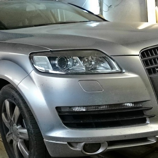 Audi Q7 3.0TDI удаление сажевого, даунпайп