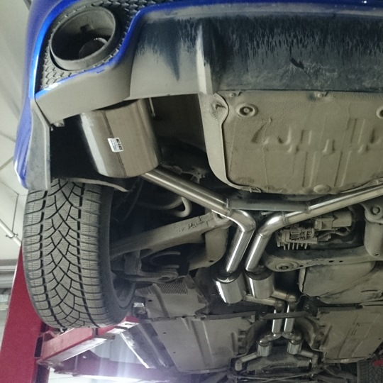 Audi RS5 выхлопная система